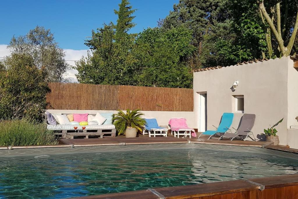 Location Appartement Dans Mas Provencal Монтё Экстерьер фото